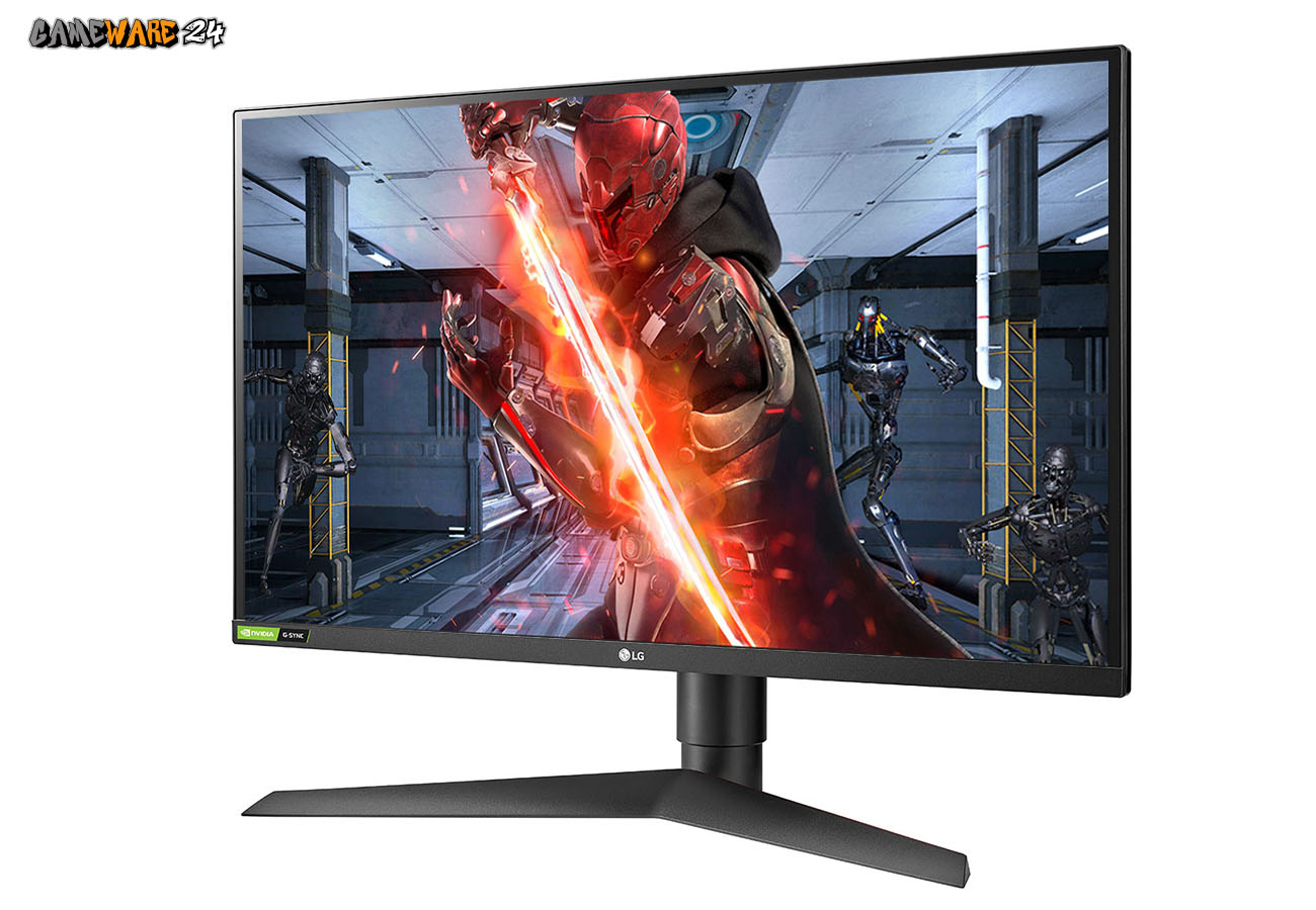 Der LG 27GL83A-B Gaming Monitor