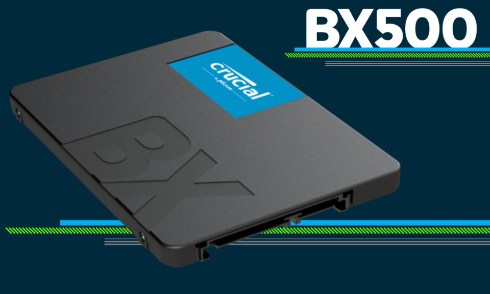 Crucial BX500 1 TB 3D NAND SATA 2,5-Zoll SSD, CT1000BX500SSD1