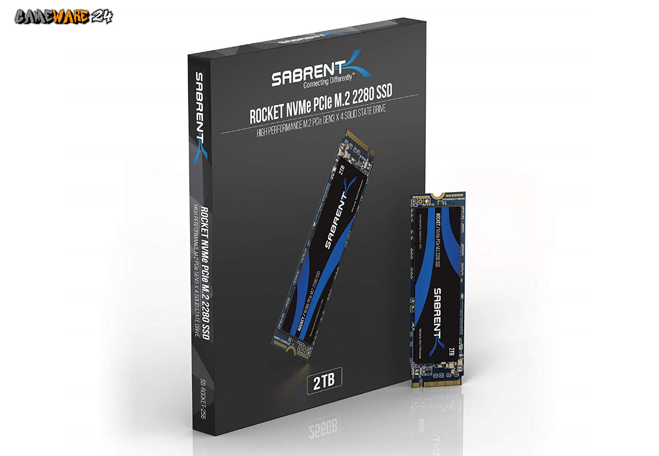 Die schnelle Sabrent Rocket 2TB M.2 NVMe SSD