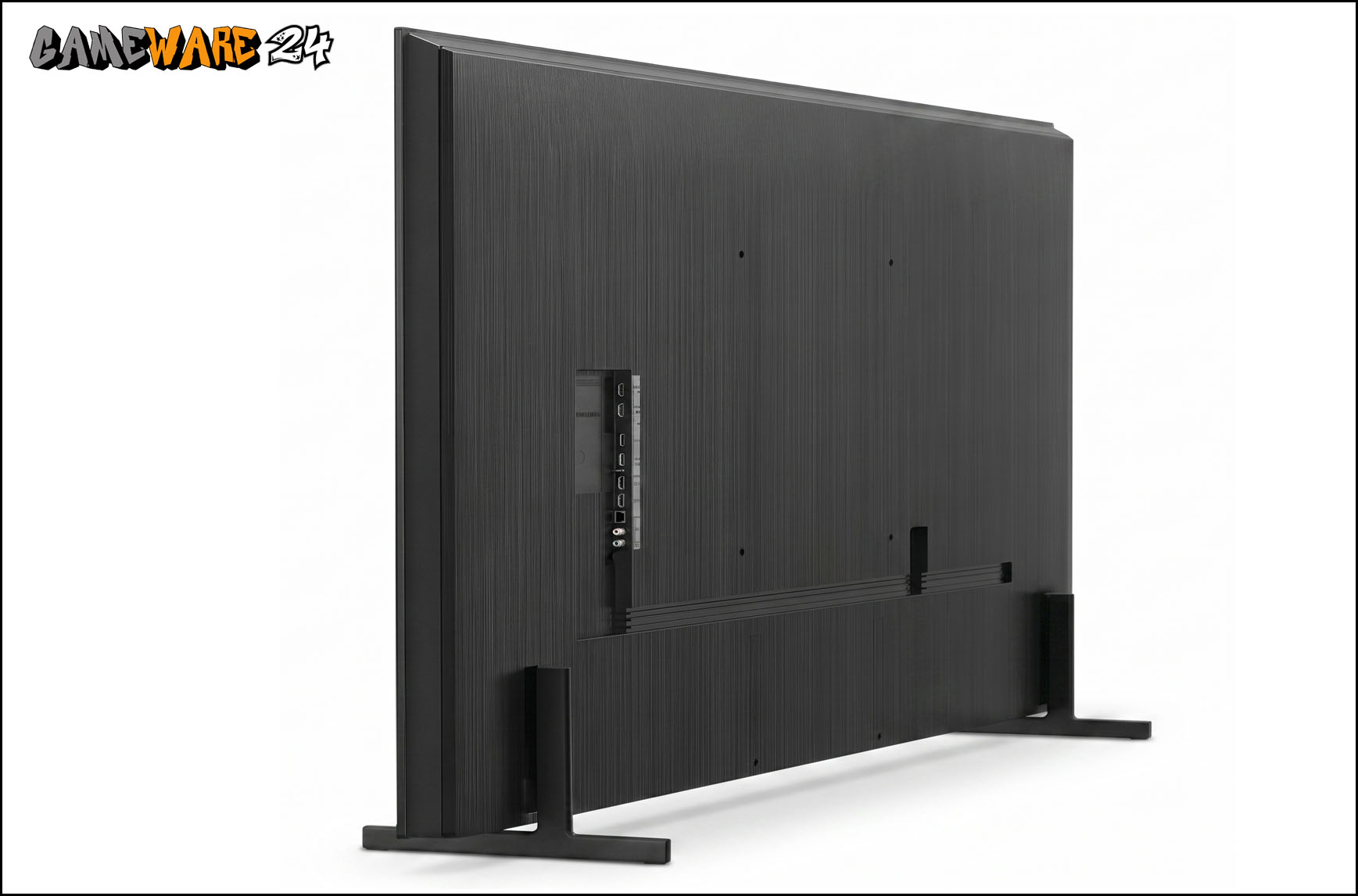 Das Gehäuse des Samsung GMR85R85H 85-Zoll-Fernsehers ist mit 5,2 cm angenehm schlank.