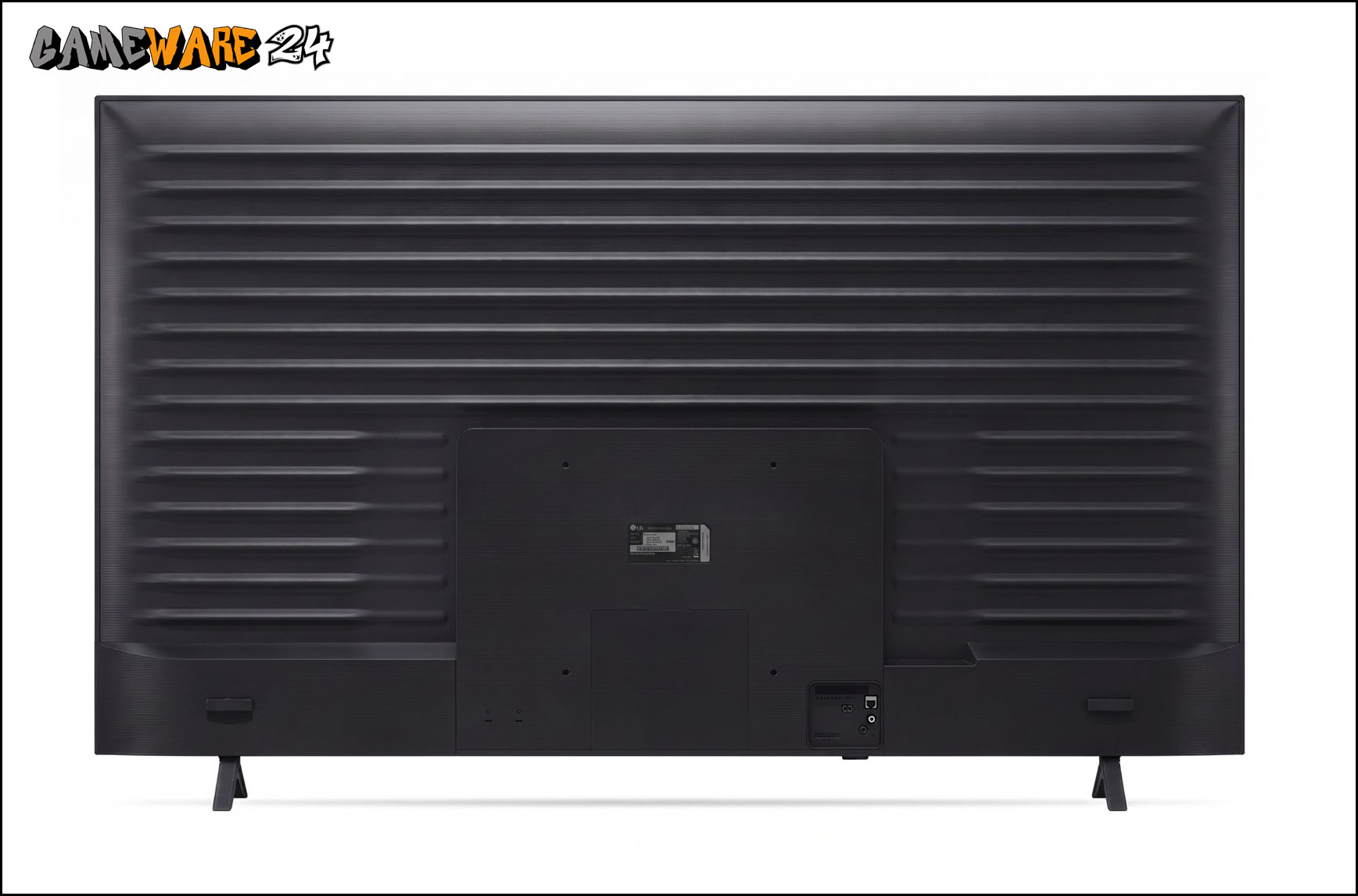Die Rückseite des LG 50QNED7EB3C wirkt sauber verarbeitet.