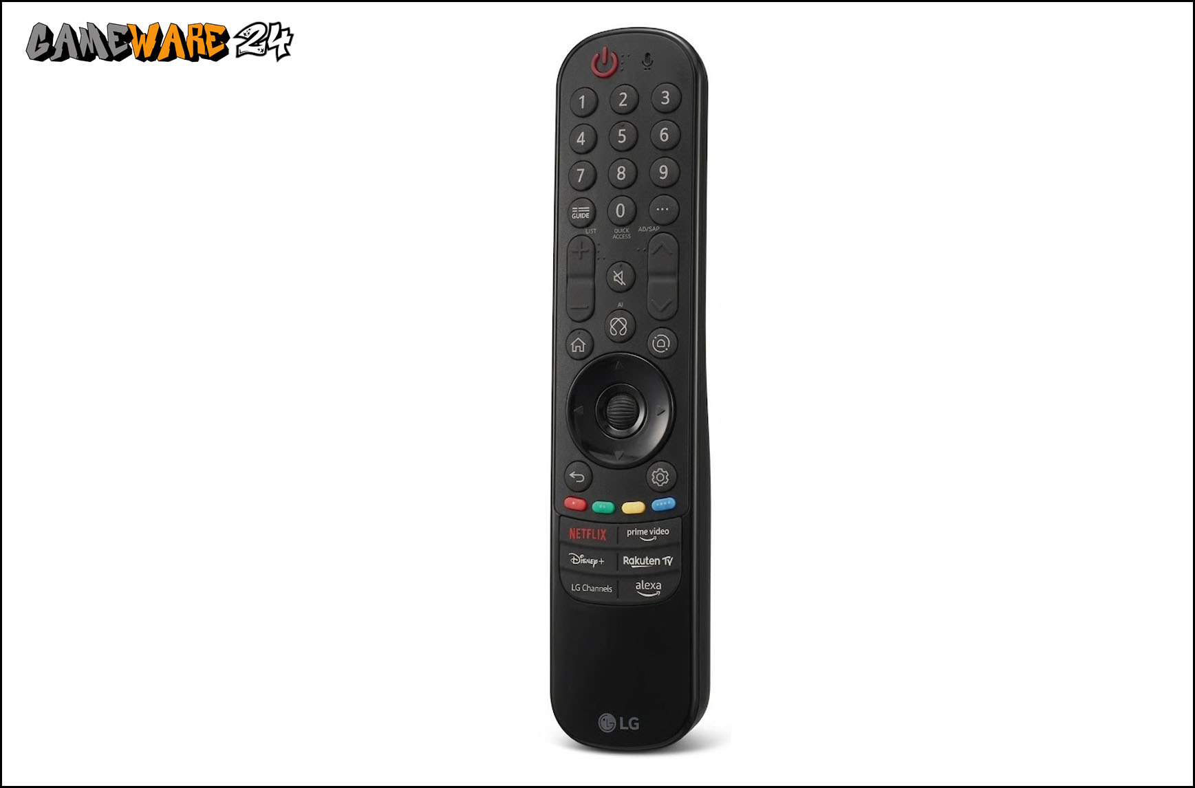 Die legendäre Magic Remote Fernbedienung: Mit Air-Maus und Scrollrad lassen sich Apps spielend leicht steuern.