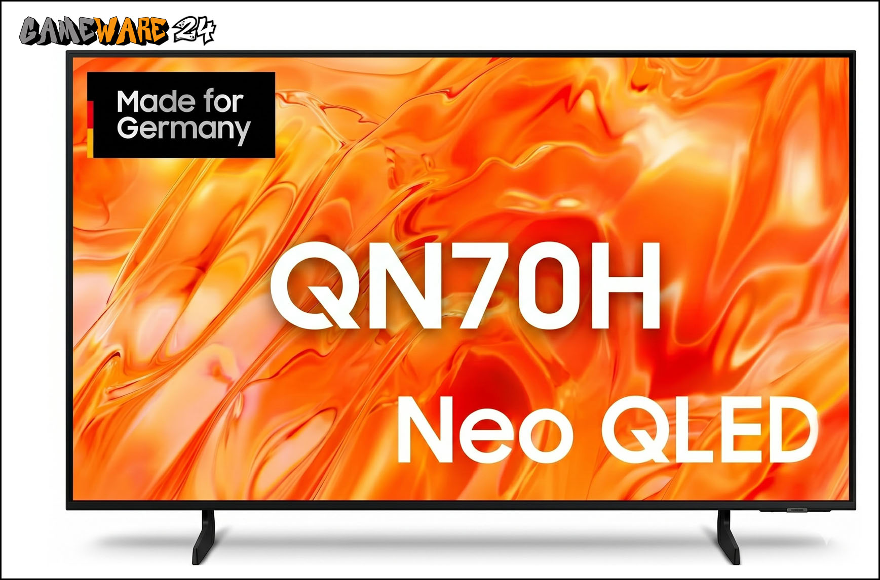 Der Samsung QN70H bietet Mini-LED-Technologie und Quantum Dots, kommt jedoch nur mit 60 Hertz. Die Ausstattung ist dennoch komplett.
