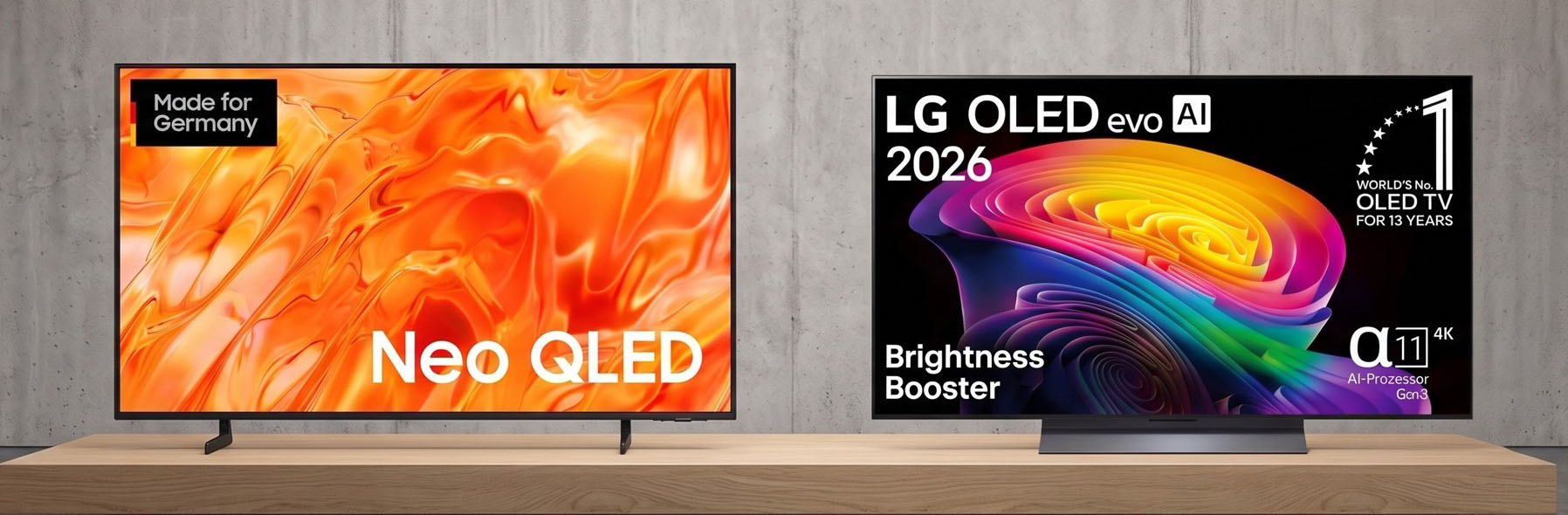 Vergleich: Samsung GQ50QN70H und LG OLED48C6
