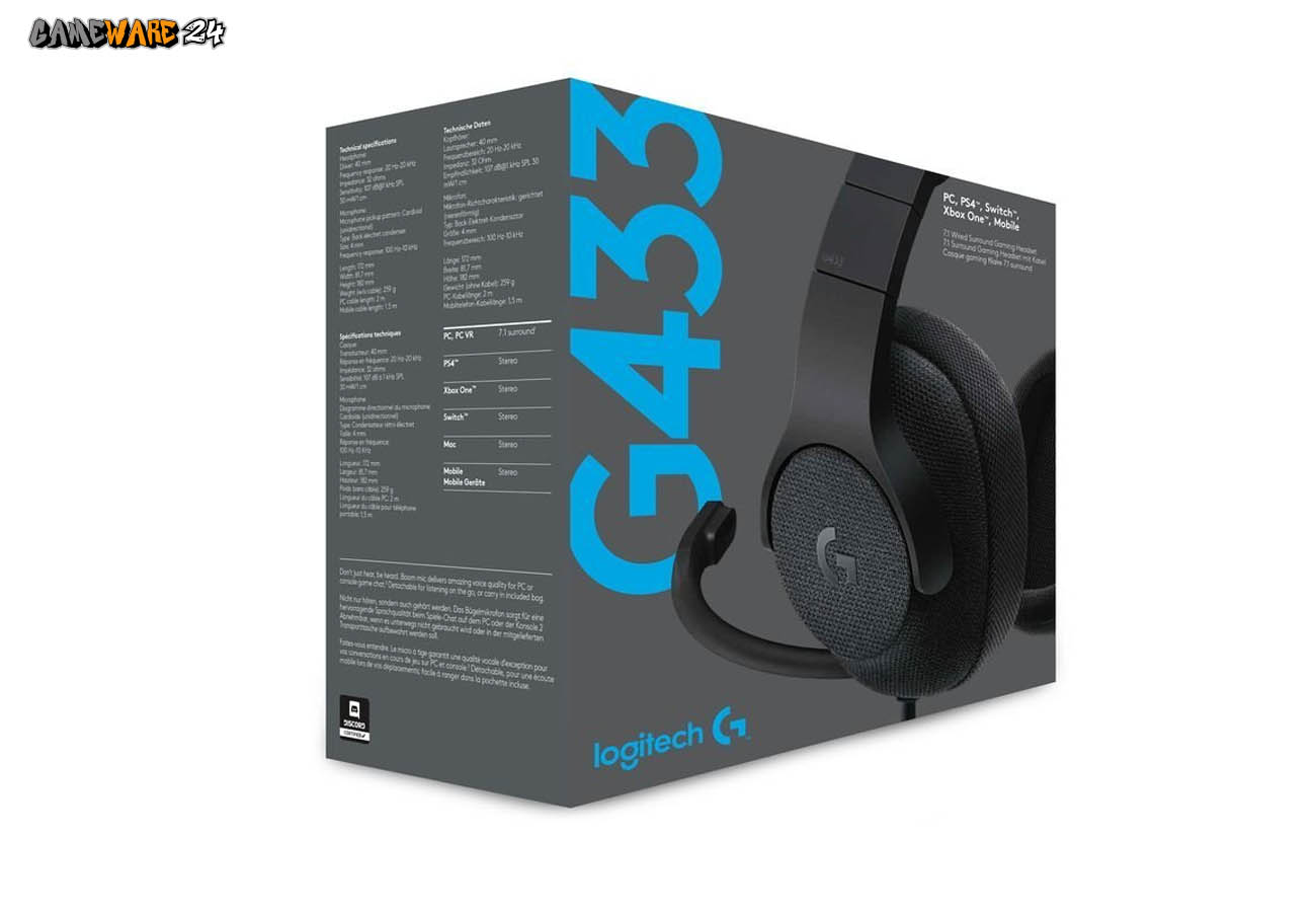 Das Logitech G433 7.1 Surround Gaming Headset im Test