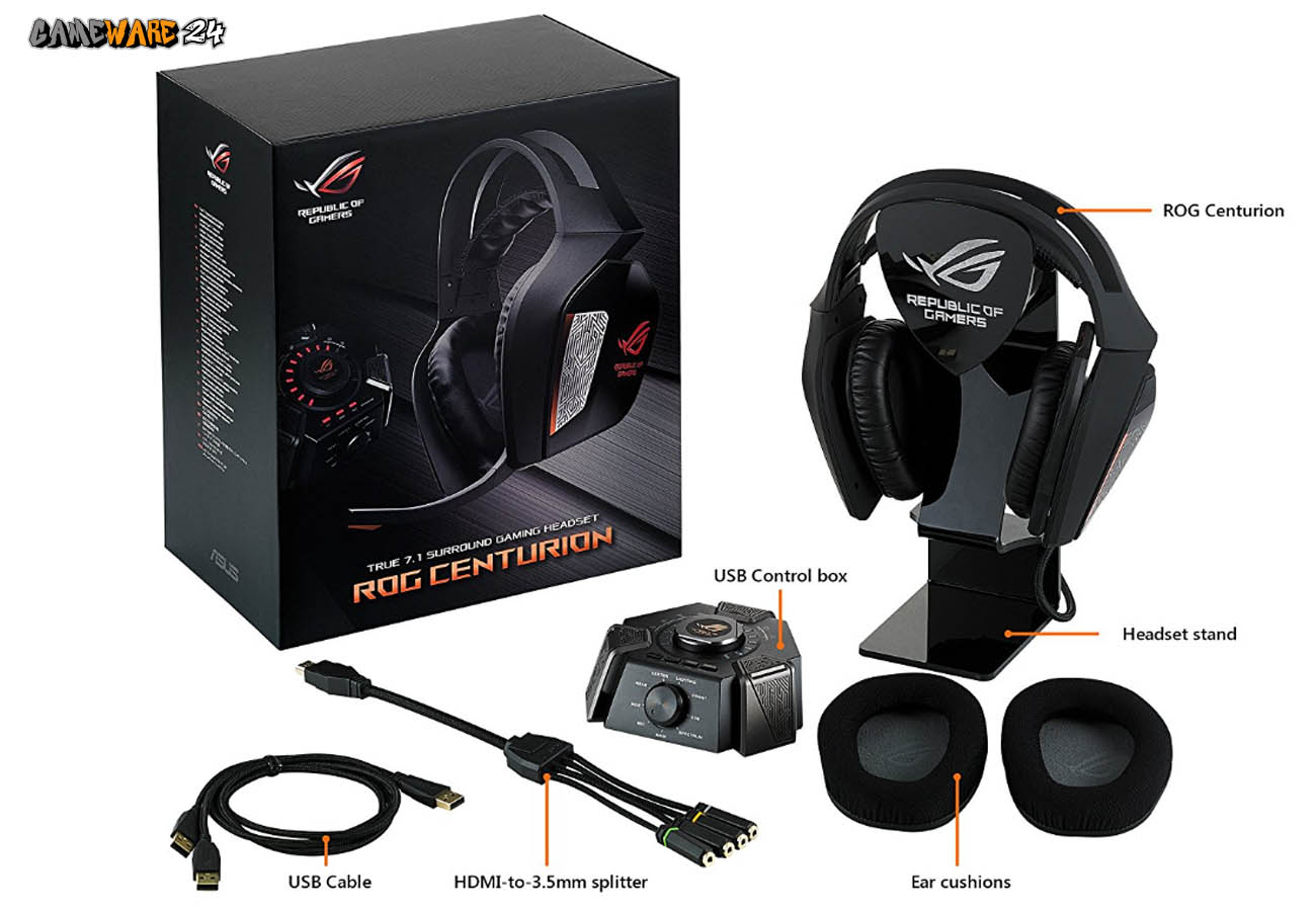 Das Asus ROG Centurion 7.1 Surround Gaming Headset im Test